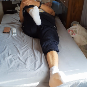 リハビリ。右足と左足。の画像