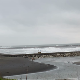 7月8日千葉北、東浪見の朝の波の画像