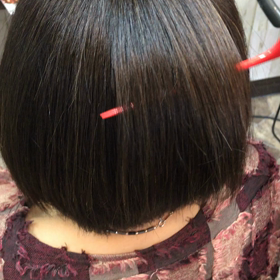 縮毛矯正で自然なストレートにの画像