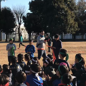 優勝インタビュー(10色リレー)の画像