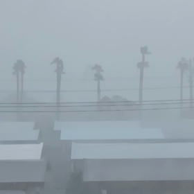 台風６号の暴風雨は、こんな感じでした。の画像