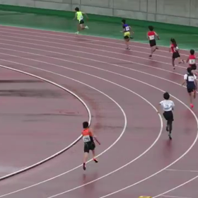 男女混合リレー予選の画像