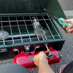 二口コンロの使い方③の画像