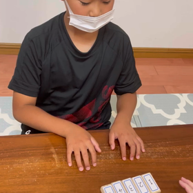 指番号積み木で楽しくウォーミングアップの画像