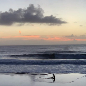 9月3日千葉北、東浪見の朝の波の画像
