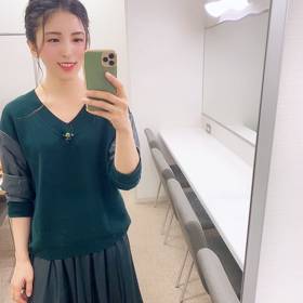 今日はグリーンコーデ♡の画像