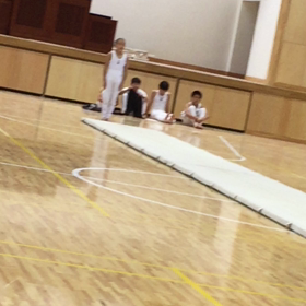 体操部壮行会の画像