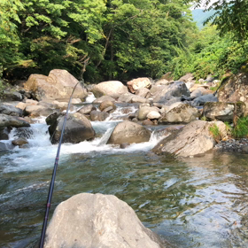 鮎釣り遠征失敗の画像