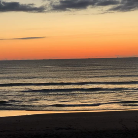 2月19日千葉北、東浪見の朝の波の画像
