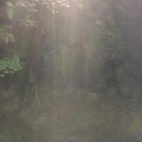 水しぶきに癒されての画像