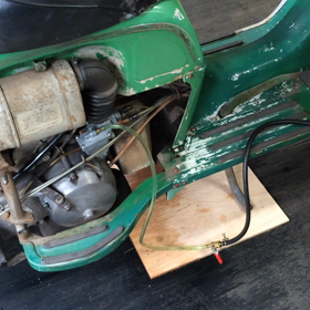 ラビット90ハイスーパー エンジン始動の画像