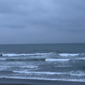 1月26日千葉北、東浪見の朝の波の画像