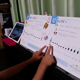 5歳年長さん楽譜読みデビュー動画の画像