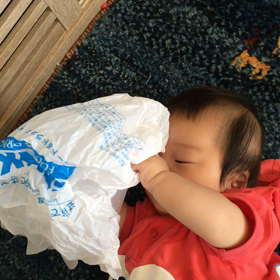 5m13d☆頭皮の匂い消失！&トイトレ17日目:ついに成功！の画像