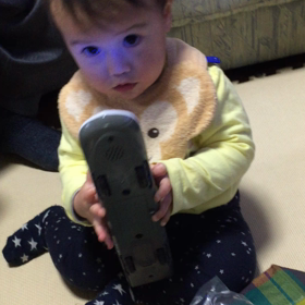 ♪新幹線で遊ぶ辰♪の画像