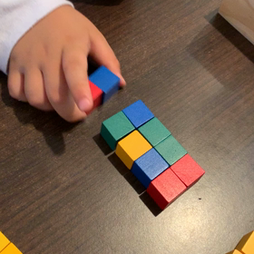 積み木の模倣の画像