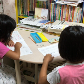 仲良しの同級生とのレッスンの画像