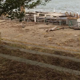 台風20号の爪痕の画像