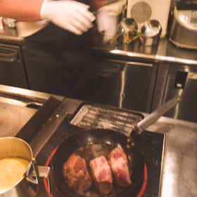 お弁当の仕込みの画像