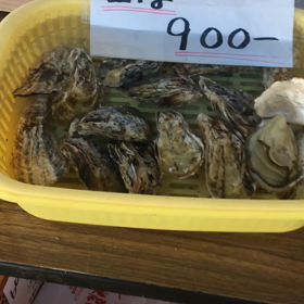 生牡蠣の殻付き販売してますよ〜❗️の画像
