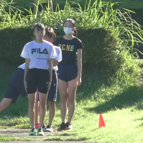 クラブ交流選考会(女子)② 石井佳歩さんの走りの画像