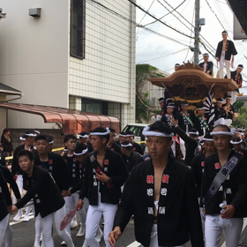 地元のお祭りの画像