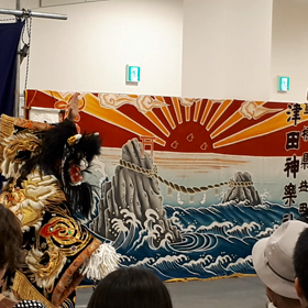 ８月１４日津田神楽社中の『塵輪』2の画像