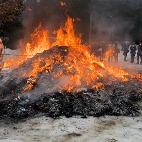 北海道神宮どんど焼きの画像