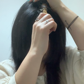 前髪スタイリング方法(後半)の画像