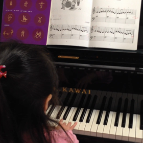 ブラインドタッチが上達の近道。4ヶ月前に入会した年長さん。の画像