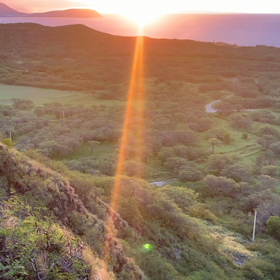 太陽をイメージしながらの画像
