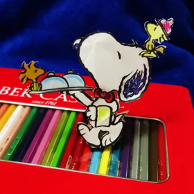 紙遊び歩くウェイタースヌーピー！動画の画像