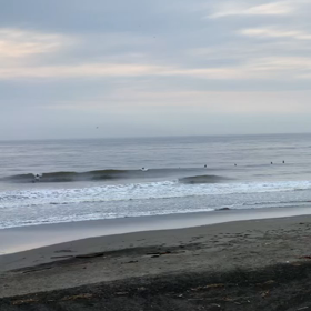 6月2日千葉北、東浪見の朝の波の画像