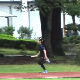 リレー女子チーム通し練習の画像