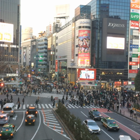 今日の夕方の渋谷スクランブル交差点（動画Version）の画像