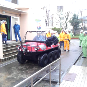 『葛飾区旧小谷野小学校の防災訓練お手伝い。3月21日』の画像