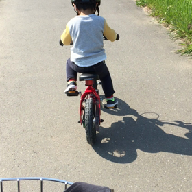 次男、自転車。の画像