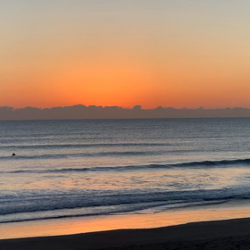 1月31日千葉北、東浪見の朝の波の画像