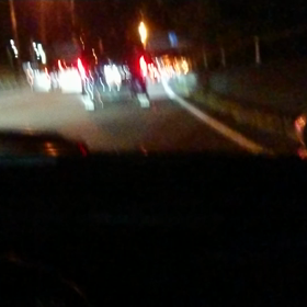 ミニデイ帰りの事故渋滞の画像