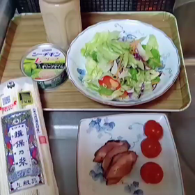 サラダそーめんを作りました( ＾ω＾ )の画像