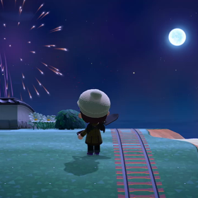 いっしょに打ち上げ花火を見ませんか？（あつ森）の画像