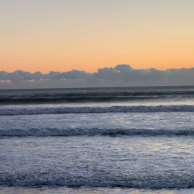 1月21日千葉北、東浪見の朝の波の画像