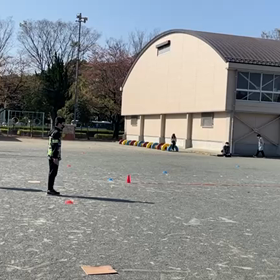 先輩の走り(金子くん)の画像