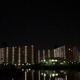 お月さま映るの画像