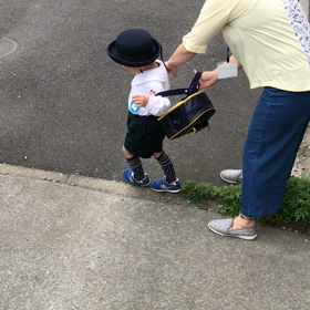 幼稚園入りたての画像