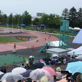 富山市中学生　陸上競技記録会　観戦の画像
