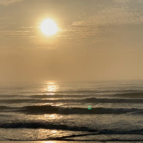 6月4日千葉北、東浪見の朝の波の画像