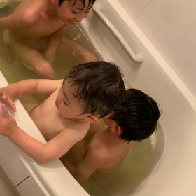 お風呂で大合唱（╹◡╹）の画像