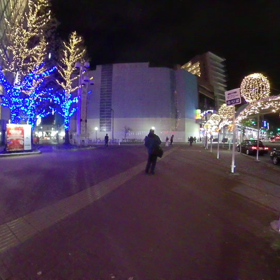 近鉄四日市駅前のイルミネーションの画像