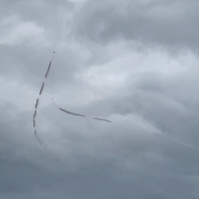 有難う！東北絆まつりのブルーインパルスの展示飛行！の画像